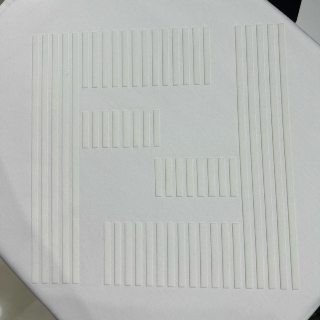 White Fendi sweatshirt fabric with raised diagonal stripe pattern