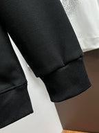 Versace black sweatshirt sleeve and ribbed cuff