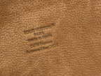 Beige monogram handbag leather with Louis Vuitton Paris Made in Spain text
