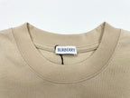 Burberry beige crew-neck T-shirt with neck label