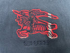 Navy T-shirt with red horse graphic and BURBERRY text