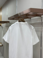 Off-white crew-neck T-shirt, back view