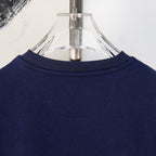 Fendi short-sleeve T-shirt back neckline seam in dark navy