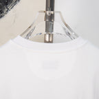 White Fendi T-shirt with ribbed crew neck