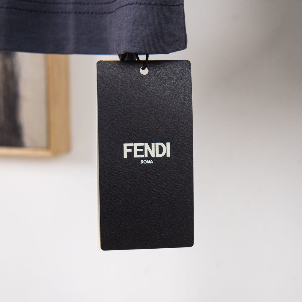 Fendi branded hang tag on short-sleeve T-shirt