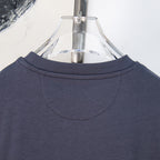 Fendi short-sleeve T-shirt back neckline, dark blue