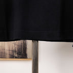 Fendi black T-shirt bottom hem with stitching detail