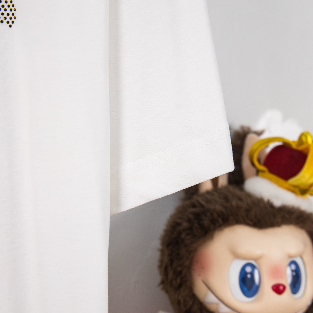 White Fendi T-shirt sleeve and hem detail