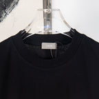 Black Dior T-shirt neckline with DIOR label