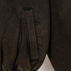 Jacket pocket panel with vertical welt pocket stitching