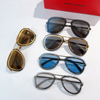 Dior sunglasses set of four pairs with blue, black, and clear frames