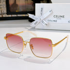 Celine sunglasses, gold frame with pink gradient lenses