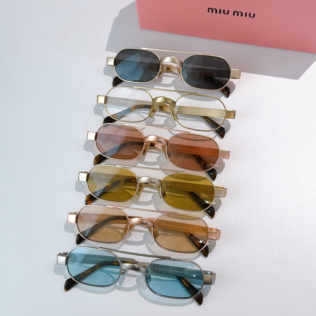 Set of gold-tone sunglasses with assorted tinted lenses and tortoiseshell temples