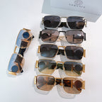 Versace sunglasses set with mixed frames and square lenses in dark and tinted colors