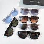 Assorted sunglasses set with multiple frame colors and lens tints in packaging
