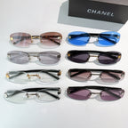 Assorted Chanel glasses set with clear, blue, black and pink frames