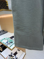 Amiri shorts, light gray with smooth knit texture and side pocket panel