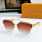 Louis Vuitton cat-eye sunglasses with rose gradient lenses and gold-tone frame