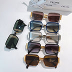 Celine assorted square sunglasses set with blue, black, and tortoise frames