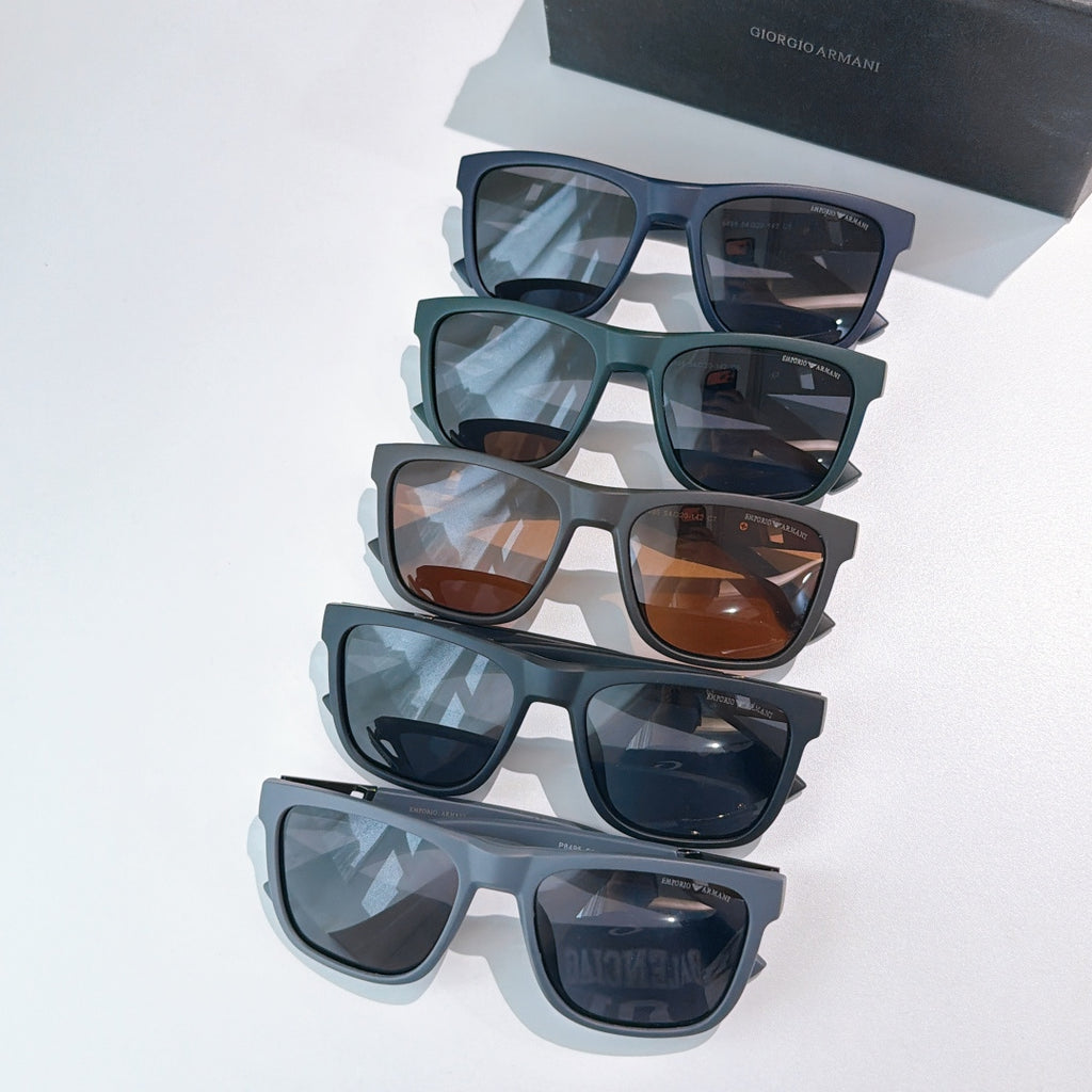 Prada rectangular sunglasses set with mixed frames and tinted lenses