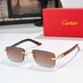 Fashion glasses with brown tortoise frames and tinted light lenses, gold-tone accents