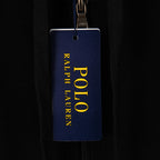 Ralph Lauren clothing label tag with POLO print