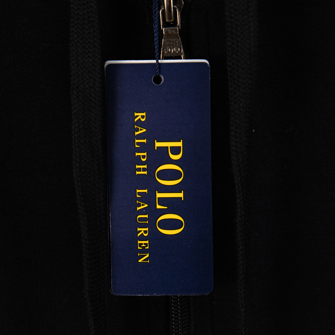 Ralph Lauren clothing label tag with POLO print