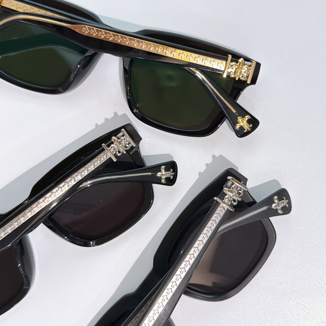 Assorted cat-eye sunglasses with rhinestone temples and dark tinted lenses