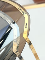 Gold-tone inner temple with Celine Paris lettering