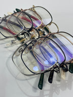 Assorted Gucci optical glasses frames, clear lenses in silver and blue shades