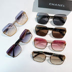 Assorted sunglasses set with dark, brown, pink, and tan gradient lenses