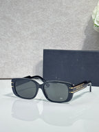 Dior black sunglasses with tortoiseshell arms and dark lenses