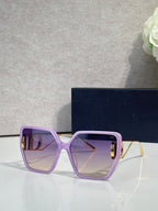 Dior square sunglasses in lilac with purple gradient lenses