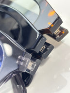 Celine sunglasses close-up of temple hinge and metal detail near the frame