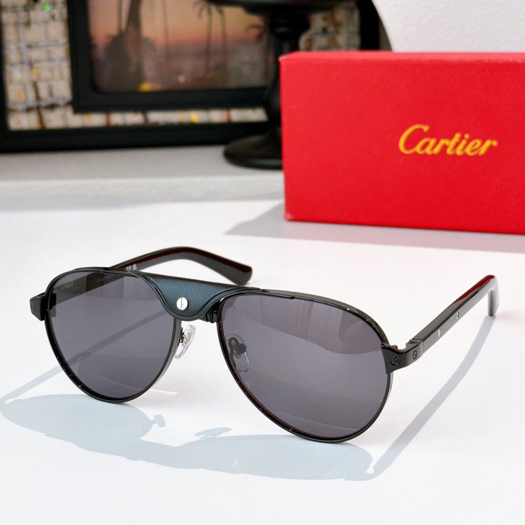 Black cat-eye sunglasses with dark gray gradient lenses