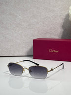 Cartier sunglasses with gradient lenses and gold-tone metal frames