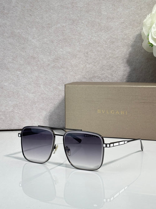 Bvlgari sunglasses with dark tinted lenses and black-tone square frames