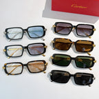 Cartier glasses assortment with multiple frame colors and tinted lenses