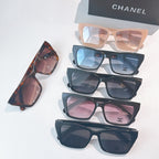Assorted Chanel sunglasses with multiple frame colors and tinted lenses