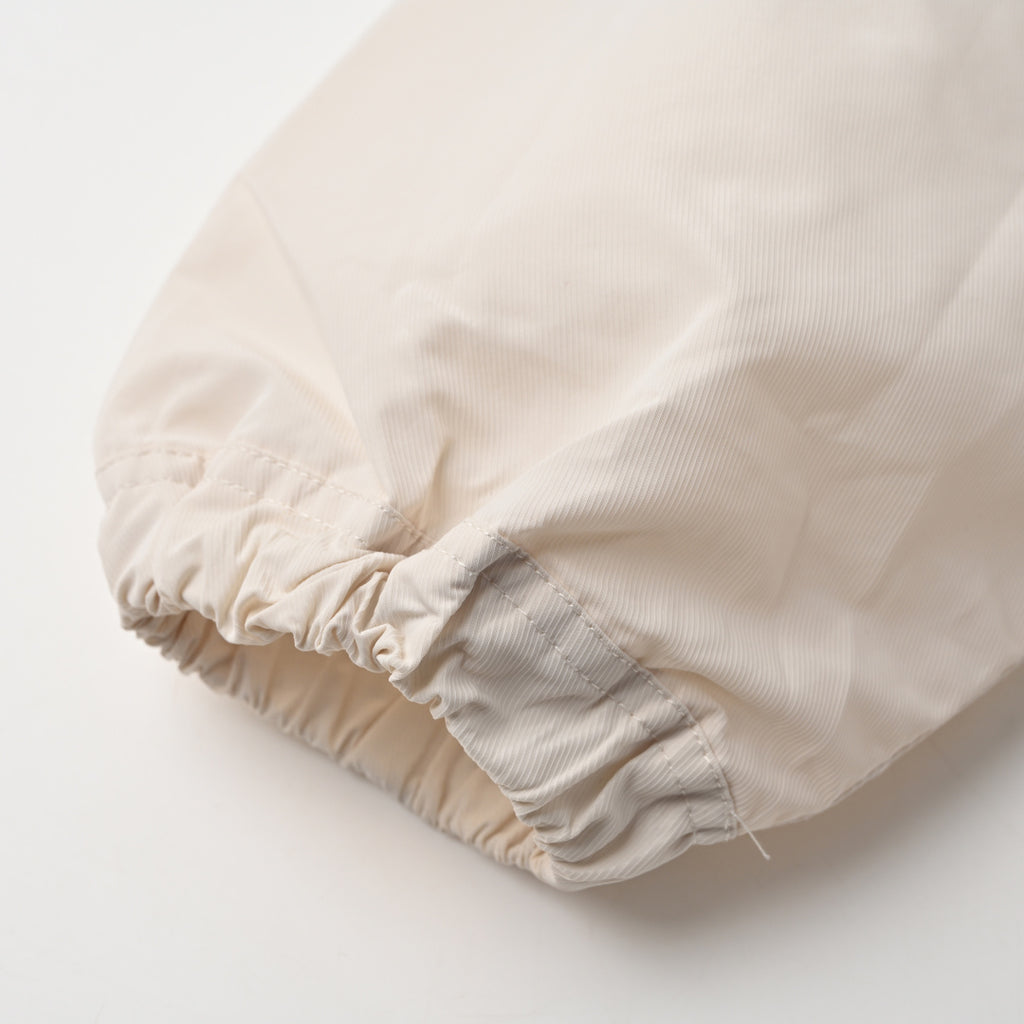 Off-white jacket sleeve with elasticated cuff hem