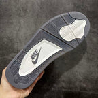 Gray sneaker outsole with Nike logo and herringbone tread pattern
