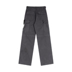 Stone Island cargo pants, dark gray, relaxed fit, cargo pockets on thighs