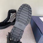 Dior unisex high-top shoes: rubber outsole with grid tread