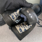 Unisex high-top sneaker interior label with size text and jacquard fabric