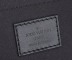 Louis Vuitton Paris inner label on black lining with stitched border