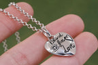 Gucci heart pendant necklace with silver-tone chain and detailed heart charm