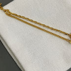 Dior gold-tone chain necklace with dual link strands