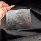 Coah bag label reading COACH New York, size and style details