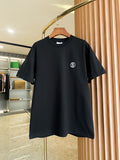 Burberry short-sleeve T-shirt, black crew neck with small chest logo