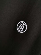 Burberry black T-shirt with embroidered circular BB logo